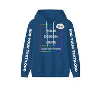 PRFELMG Unisex Custom Hoodies, Personalised Soft Sweatshirt with Your Text Picture Logo Images Name