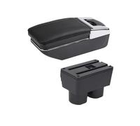 PRFGSGVBV Armrest Storage Box For RUSH For Avanza Car Armrest Box Storage Interior Dedicated Retrofit Accessories Centre Console Pad(A red line NO USB)