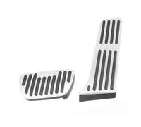 PRFGSGVBV Clutch Pedal Pad For RAV4 For Avalon For Camry 2019-2020 For Highlander 2020-2021 Accelerator Brake 2pcs Aluminum Car Pedal Gas Brake Pedals Cover Anti Slip Car Pedal Covers(Silver)