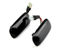 PRFGSGVBV Turn Signal Light For A2 For A3 8L For A4 B5 For A6 4B C5 For A8 4D TT 8N 2Pcs Led Dynamic Side Marker Turn Signal Light Moving Blinker Light Mirror Indicator Light(Dynamic Smoked Black)