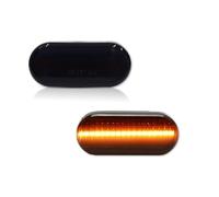 PRFGSGVBV Turn Signal Light For For Passat Z2 3BG Polo SB6 2pcs LED Dynamic Side Marker Turn Signal Light Indicator Mirror Indicator Light(Smoke NO Dynamic)