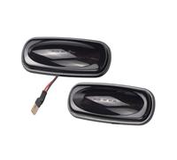 PRFGSGVBV Turn Signal Light For Land For Rover For Discovery 2 1999-2004 1 Pair Dynamic Sequential LED Side Marker Light Amber Light Mirror Indicator Light(Smoked)
