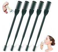 prgislew Nose Hair Trimmer 5 Pcs 2-in-1,2025 New Double Sided Nose Trimmer.Portable 360° Rotating Manual Nasal Hair Cutter for Men and Women, Manual Hair Remover for Home Travel Essentials