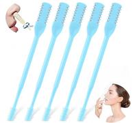 prgislew Nose Hair Trimmer 5 Pcs 2-in-1,2025 New Double Sided Nose Trimmer.Portable 360° Rotating Manual Nasal Hair Cutter for Men and Women, Manual Hair Remover for Home Travel Essentials