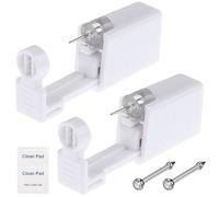 prgislew Nose Piercing Gun Self Nose Piercing Kit Unit Safety Disposable Nose Piercing Gun with Nose Stud Piercing Kit Tool for Cartilage Piercing Gun Piercing Jewelry (4pcs), 10Pcs, Plastic, no