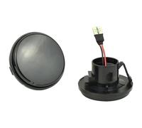 PRGPMSUNAD Side Indicator Lamp For Mazda MX5 MX5 MK1 MK2 MK3 1989-2015 Round Smoked Shell LED Side Repeater Indicator Lights(Smoked Black Lens)