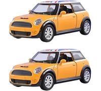 PRICE BEATER Die Cast Metal Toy Cars, Mini Racing Vehicles for Kids, Alloy Sports Cars & Supercars with Realistic Design, Ready to Run, Birthday Party Gifts for Boys & Girls (Yellow), 6 Pack (2 PCS)