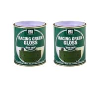 PRICE BEATER Racing Green Non-Drip Paint, Durable Gloss Finish, Vibrant Colour, Hard-Drying, Non-Cracking, Easy Application, Metal & Concrete, 300ml (2 Pcs)