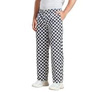 PRICE BEATER Unisex-Adult Poly Cotton Classic Professional Chef Trouser Kitchen Uniforms, Culinary Uniform, Snug, Customizable, and Secure Fit (UK, Alpha, 5XL, Regular, Regular, Black & White Checks)