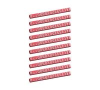 Price Display Cube, 10Pcs Number Letter Price Cube Display Adjustable Number Letter Label Holder Block for Store Counter Jewelry Watch Ring (White Lettering on Red)