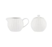 Price & Kensington 0056.818 Milk Jug & Sugar Bowl, Stoneware, White