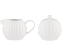 Price & Kensington 0056.818 Milk Jug & Sugar Bowl, Stoneware, White