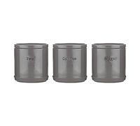 Accents Tea/Coffee/Sugar Container Set of 3 Charcoal Price & Kensington Grey One Size