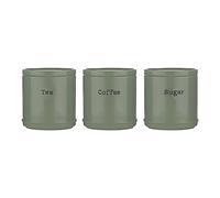 Price & Kensington Accents Tea/Coffee/Sugar Container 750ml Set of 3 Piece Sage Green