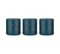 Accents Tea/Coffee/Sugar Canisters Set in TEAL