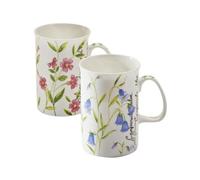 Price & Kensington Assorted Botanical Bone China Mug Single 300ml