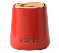 Price & Kensington Cubic Ceramic Coffee Storage Jar, Red