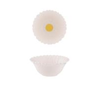 Price & Kensington Daisy Snack Bowl Cream 12cm Moulded Floral Stoneware Design Serving Bowl for Snacks, Desserts & Dips