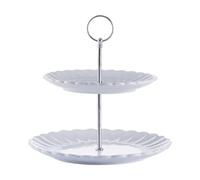 Price & Kensington - Luxe 2 Tier Cake Stand - White