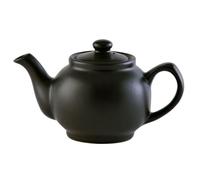 Price & Kensington Matt Black Finish 6 Cup Teapot 1.1L Stoneware Tea Serving Pot