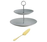 Price & Kensington Simplicity 2 Tier Cake Stand & Cake Server Set Rayware Multi One Size