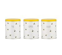 Price & Kensington Sweet Bee Set Of 3 Tea, Coffee and Sugar Storage Canisters