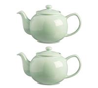 Price & Kensington Traditional Ceramic Tea Serving Teapot 6 Cup Mint (Pack of 2)