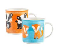 Price & Kensington Woodland Animals Assorted Fine China Mugs