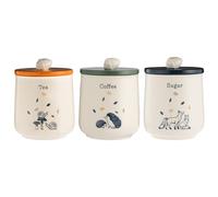 Price & Kensington Woodland Set of Tea, Coffee, Sugar Storage Jars