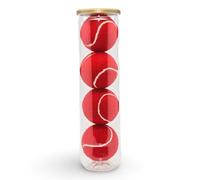 Price of Bath Coloured Tennis Balls (1 Tube of 4 Balls) | Type 2 ITF Standard | Made in UK | Perfect for Court Play, Training, or Dog Games! | Pick From Any Colour | (Red)