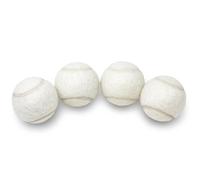 Price of Bath White Tennis Balls (4 Loose Packed Balls) | Type 2 Pressureless, ITF Standard | Made in UK | Traditional White Colour | Great For Court Play, Coaching, Games or Dog Fetch |