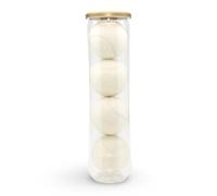 PRICE of Bath White Tubed Tennis Balls (4 Tubed Balls) | Type 2 Pressureless, ITF Standard | Made in UK | Traditional White Colour | Great For Court Play, Coaching and Games |