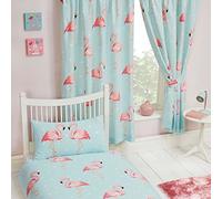 Price Right Home Fifi Flamingo Lined Curtains 66x54in (CUR052-54)