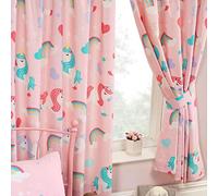Price Right Home I Believe In Unicorns Pink Rainbows Kids Bedroom Range - Duvet Cover Sets and Curtains Available (54" Curtains)