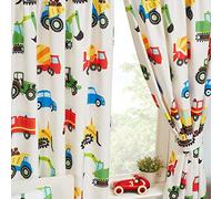 Price Right Home Trucks and Transport Bedroom Range Kids - Duvet Cover Set, Fitted Sheet Set & Curtains Available (72" Curtains)