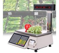 Price Scale Label Printing Scales,Commercial Digital Computing with Thermal Label Printer,71 Shortcut Keys,for Food Retail Store