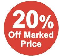 Price Stickers 20% Off Marked Price Stickers - Pack of 1000-13mm