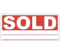 Price Stickers Sold Sticker Label 30 x 66mm - 5000 Pack Bold Red Sold Self Adhesive Sticky Labels, Easy Peel Adhesive Labels for Sale Signs, Name Sticker & Organiser Stickers for Storage & Retail Use