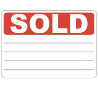 PRICE STICKERS Sold Sticker Label 50 x 70mm - 2000 Pack Bold Red Sold Self Adhesive Sticky Labels, Easy Peel Adhesive Labels for Sale Signs, Name Sticker & Organiser Stickers for Storage & Retail Use