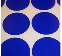 Price Stickers Sticky Dots - Pack of 1000 45mm Dark Blue Dot Stickers, Coloured Spot Sticker Dots, Round Sticker Labels, Plain Circle Small Sticky Labels Assorted Colours Easy Peel Blank Colour