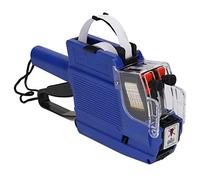 Price Tag Gun, 10 Digits 2 Lines Pricing Label Maker, Double Line Paper Labeler Price Gun with Labels and Ink Roller, for Retailer,Supermarket (Blue)
