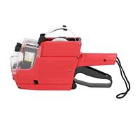 Price Tag Gun Kit: 10 Digits, 2 Lines Retail Price Marker, Efficient Pricing Tool for Labeling, Price Attaching, Multi-Use in Office & Store - US Website (Red)