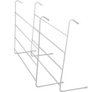 PriceKingX 4 Bar Radiator Airer - Clothes Drying Rack - Washing Laundry Dryer Racks Rail, Lightweight Indoor Drying Space, Portable Dryer Holder, Hanging Towel Rail, Multi-Functional (White(2 Pack))