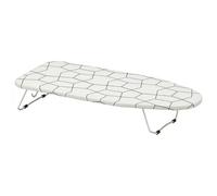 PriceKingX Compact Ironing Board Table, Foldable, Space-Saving Design, 73x32 cm, Ideal for Small Spaces, Apartments, Dorms, Sturdy Surface with Heat-Resistant Cover