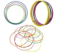 PriceKingX Multicolor Hula Hoops Adults Fitness Exercise Kids Fun Game Plastic Solid Hoops Playground Playing Fitness Gymnastics Adjustable Hoop Lightweight Durable Design Versatile (12, medium)