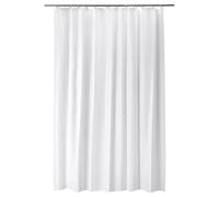 PriceKingX Shower Curtain - Water Repellent Mould Resistant Curtains - 100% PEVA Quick Drying Bathroom Curtains for Wet Room Bathtub Shower Stall (White (180x200) cm)
