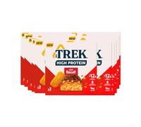 Priceless Discounts Online TREK High Protein Biscoff Bar (36 x 44g Bars) Lotus Flavour Plant-based Protein High Fibre Protein Bars, 12 x 3 Packs, 36 Bars Total, Full Case Deal