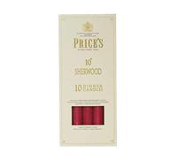 Prices 10" Sherwood Candle Wine Red Pack Of 10