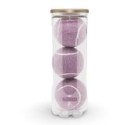 Price's 3 Coloured Padel Balls in a Tube - Colourful Felt Padel Balls - Durable and Long Lasting - Made in the UK. (Purple)
