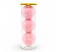 Price's 3 Coloured Padel Balls in a Tube (Pastel Pink)